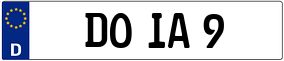 Trailer License Plate